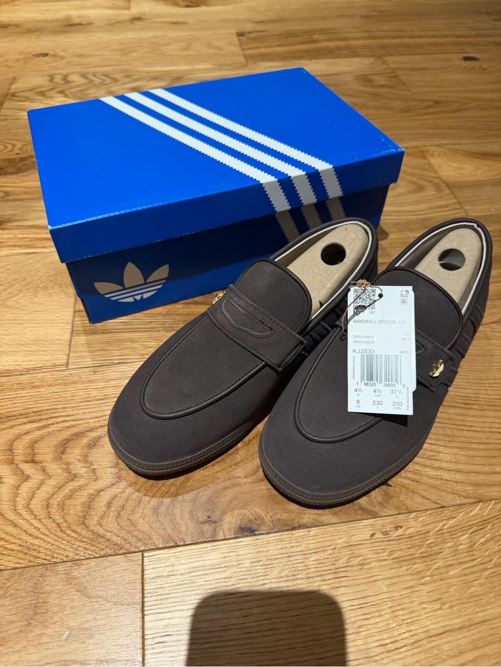 NWT Adidas Originals Handball Spezial Loafer Brown Suede W6